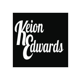 Keion Edwards Square All White Black Background